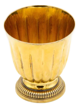 Gold-Plated Silver Cup with Circular Base