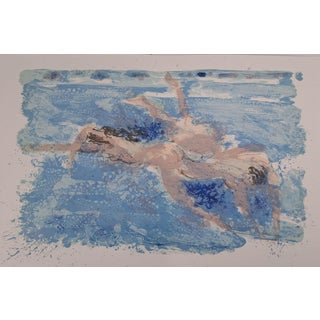 Maurice-Elie Sarthou, The Swimmers, Original Lithograph For Sale
