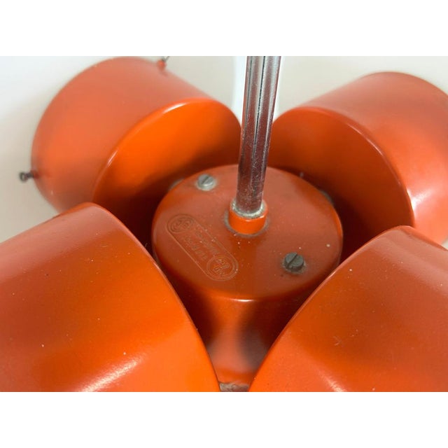 Orange Model 81501 Orange Pendant by Josef Hurka for Napako, 1970s For Sale - Image 8 of 9