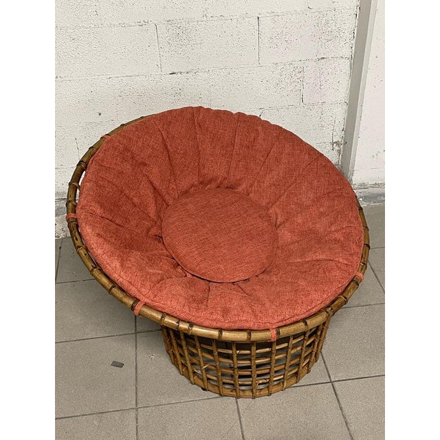 Egg Lounge Chair in Rattan, Italy, 1960s For Sale - Image 9 of 15