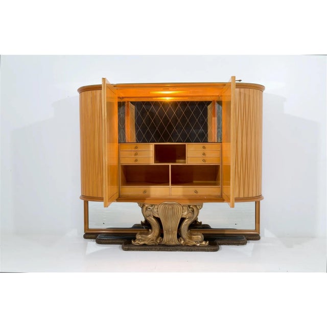 Osvaldo Borsani Vintage Bar Cabinet by Osvaldo Borsani, 1930 For Sale - Image 4 of 11