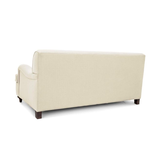 Clad Home Custom Ivory English Roll Arm Sofa Chairish
