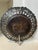 Vintage Egyptian Brass and Copper Metalworks Plate With Pharaoh and Queen For Sale - Image 10 of 11