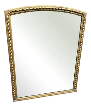 Large Antique English Framed Gilt Overmantlel Mirror