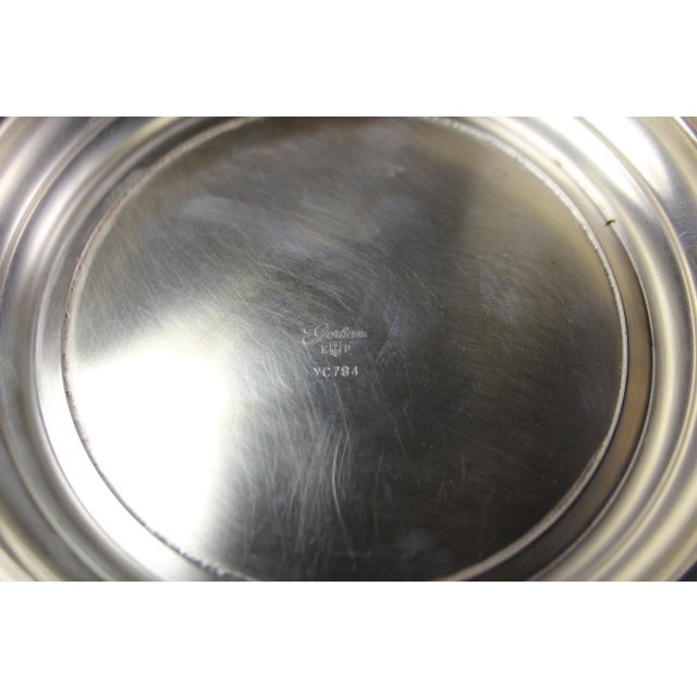 Gorham Mid 20th Century Gorham Silver Plate Yc 784 Serving Bowl Round Footed For Sale - Image 4 of 6