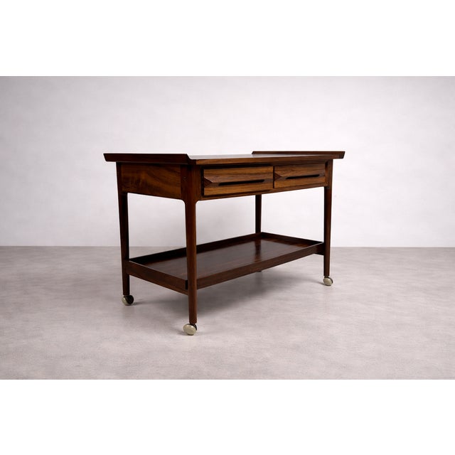 Rosewood Trolley by Torbjørn Afdal for Mellemstrands Møbelfabrik Bruksbo, 1960s For Sale - Image 16 of 17