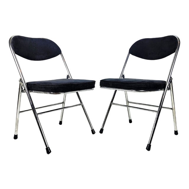 Vintage Corduroy Chairs, 1970s, Set of 2 For Sale