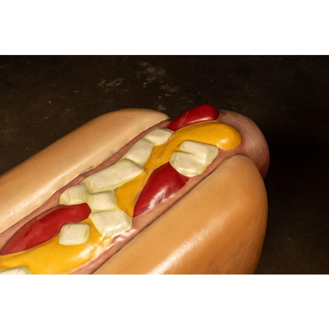 Plastic Vintage Milwaukee County Stadium Giant Hot Dog Concession Display For Sale - Image 7 of 10