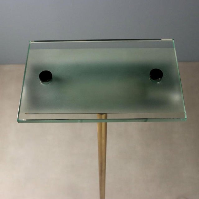 Late 20th Century Vintage Floor Lamp with Glass Diffuser, 1980s For Sale - Image 5 of 9