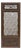 Vintage Dark Brown Geometric Lattice Rectangular Wood Panel For Sale