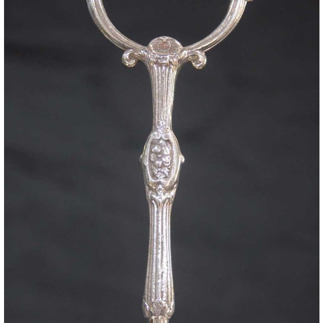 Cut Glass and Silver-Plated Decanter with Tantalus, Set of 3 For Sale - Image 9 of 13