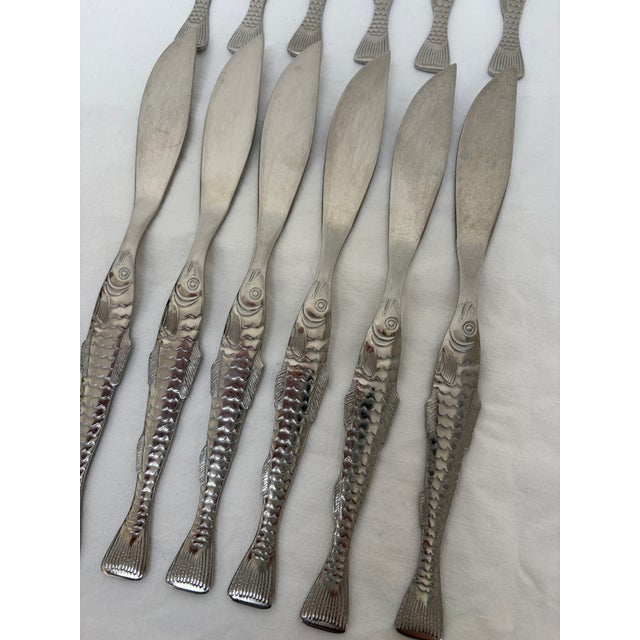 Mid-Century Cromargan Form 2500 Fish Cutlery from WMF, 1960s, Set of 12 For Sale - Image 4 of 9
