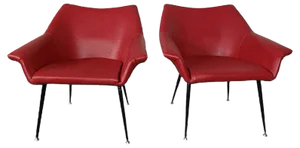 Lounge Chairs, 1960s, Set of 4