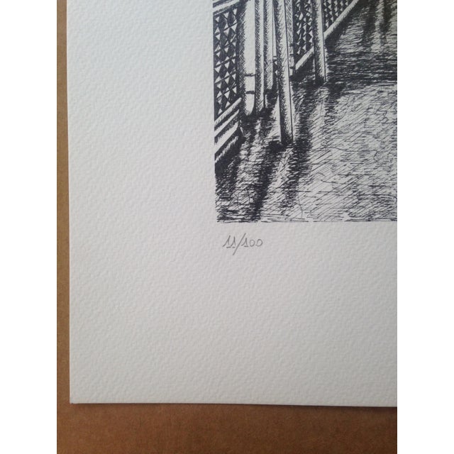 Bridge of sighs (venice) - ink lithograph, ed. 11/100. Image 35x23 cm, sheet 35x50 cm carmelo linciano was born in lecce...