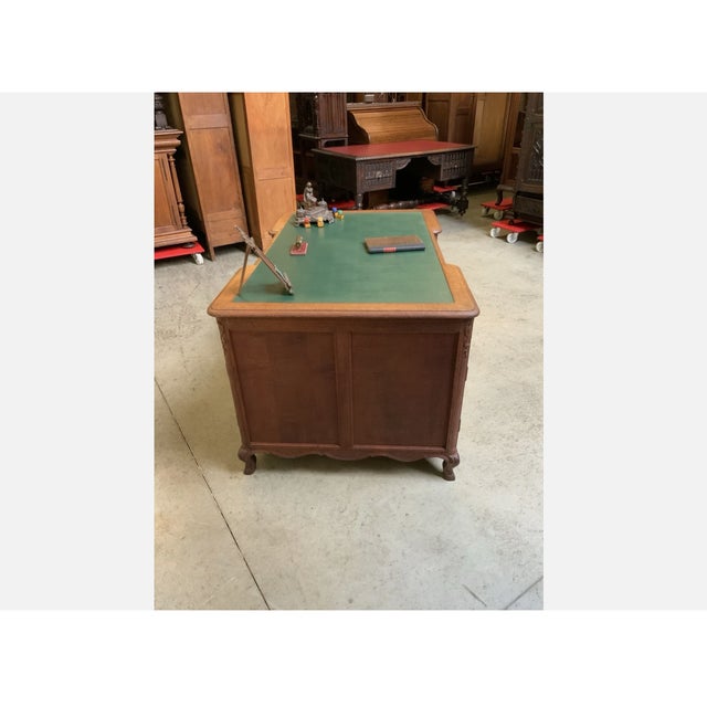 Antique Art Nouveau Double-Sided Desk, 1910 For Sale - Image 3 of 14