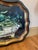 Metal Tole "Peas in Bowl" English Decorative Large Tray For Sale - Image 4 of 7