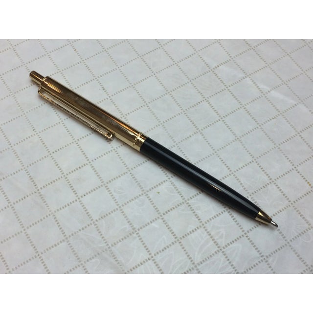Black Vintage "Paper Mate" Black and Goldtone Pen For Sale - Image 8 of 13