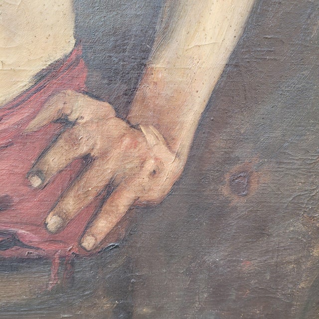 José Acevedo, Nude Male Torso, 1880, Oil Painting on Canvas, Framed For Sale - Image 17 of 18