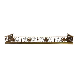 Mixed Metal Fireplace Fender For Sale