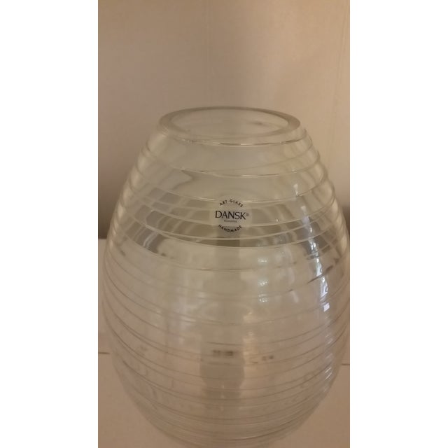 Mid-Century Modern Dansk Glace Large Vase For Sale - Image 3 of 7