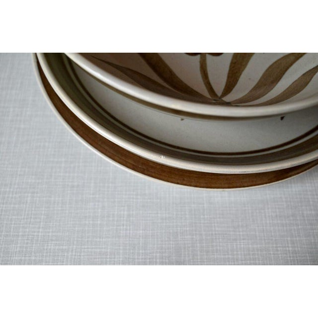 Ceramic Bohemian Country Chic Style Stoneware Dinnerware Set from Longchamp, 1970s, Set of 19 For Sale - Image 7 of 10