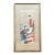 Vintage Japanese Litho Print Framed For Sale