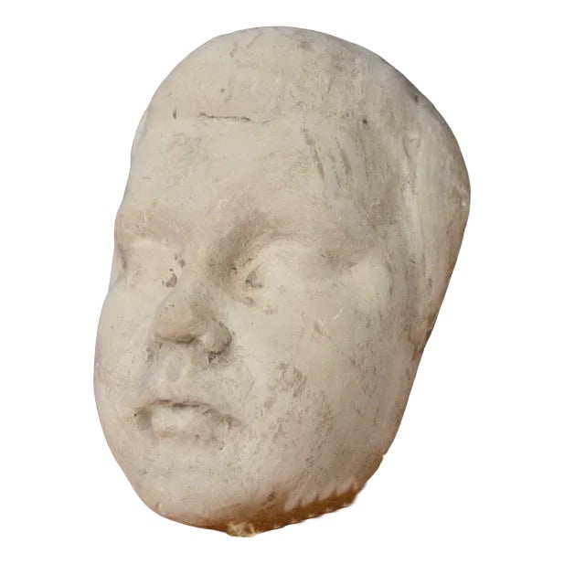 Plaster Mask of Child's Face, France, 1924 For Sale