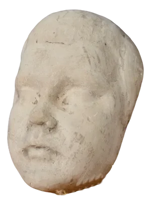 Plaster Mask of Child's Face, France, 1924