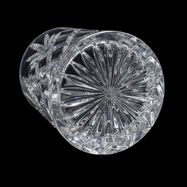 Transparent Vintage 75cl Champagne Bottle Cooler, English, Cut Crystal, Ice Bucket For Sale - Image 8 of 10