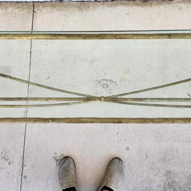 Metal Niermann Weeks Cheval Console Table For Sale - Image 7 of 12