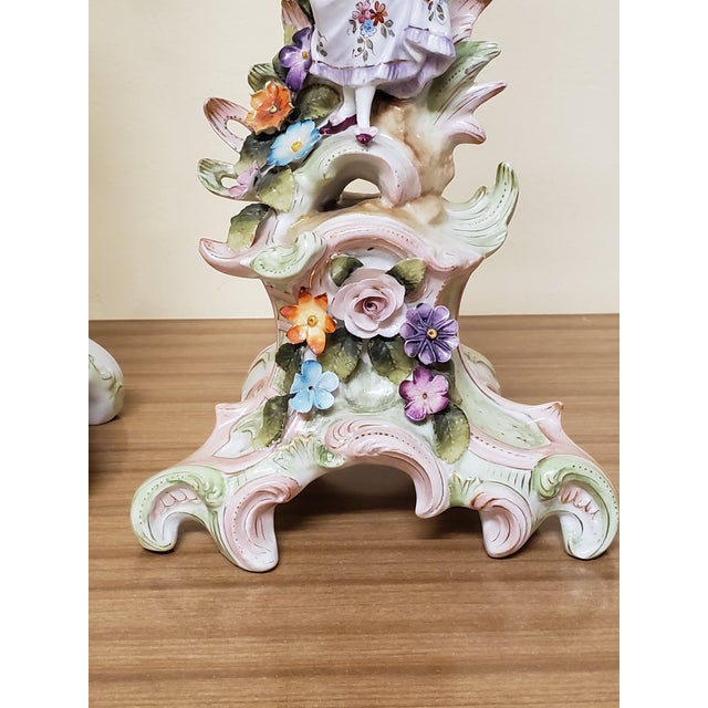 Antique Porcelain German Candle Holders a Pair Chairish