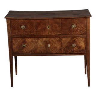 Small Antique Walnut Chest of Drawers, 1800 For Sale