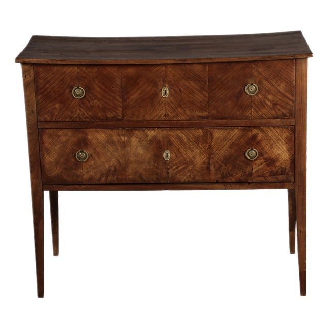 Small Antique Walnut Chest of Drawers, 1800 For Sale