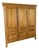 Vintage French Style Wardrobe in Oak For Sale