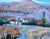 Virginia City With View of Hills Landscape Oil Painting by Haas For Sale