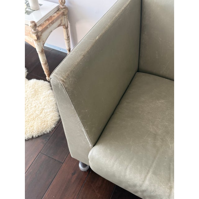 1980s Grey Ettore Sottsass East Side Armchair for Knoll, Circa 1980, Italy For Sale - Image 5 of 9