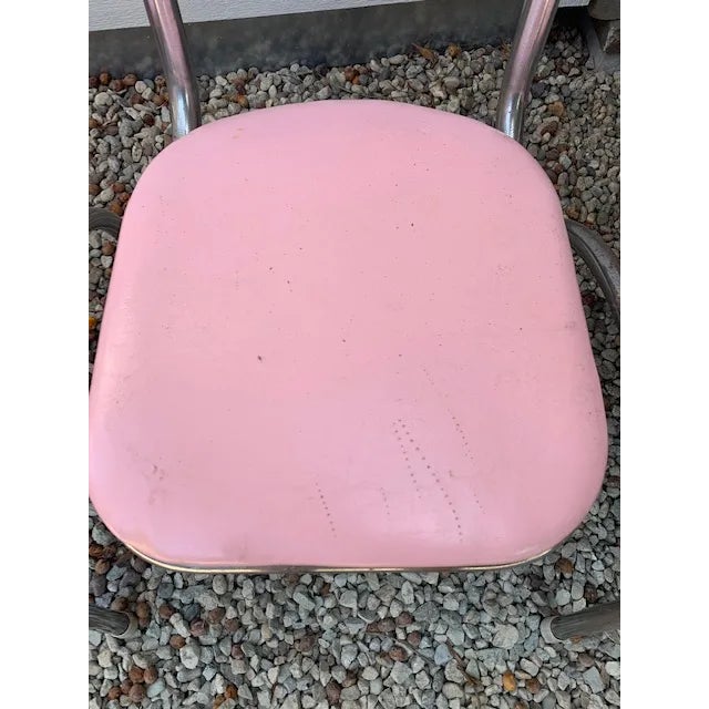 1950s Pink Dinette Set of 5 For Sale In Los Angeles - Image 6 of 10