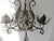 Art Nouveau Monumental Vintage Black Wrought Iron Wall Candelabra For Sale - Image 3 of 10