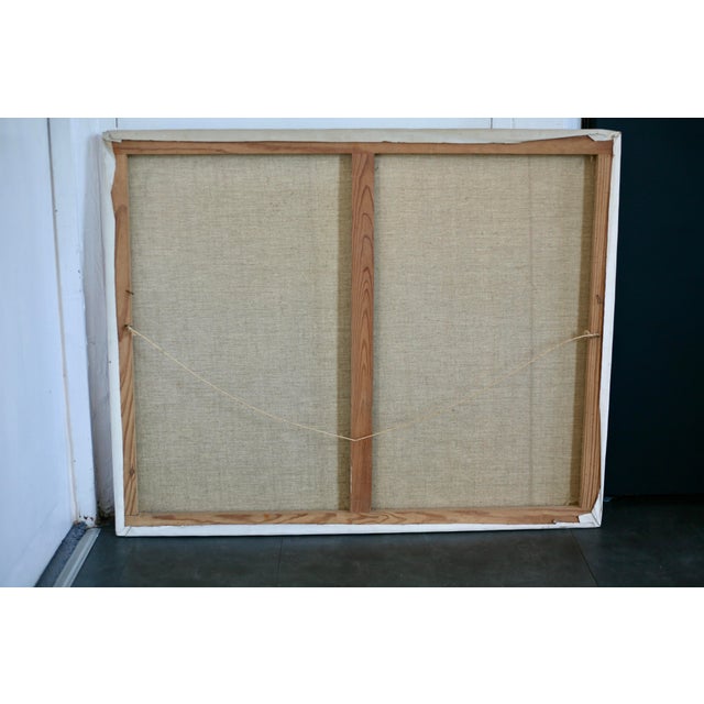 Textile Psychedelic Composition, 1970s, Canvas Painting For Sale - Image 7 of 15