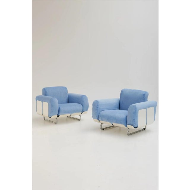 Senzafine Lounge Chairs by Eleonore Peduzzi Riva for Zanotta, 1980s, Set of 2 For Sale - Image 16 of 16