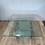 Postmodern 1970's Postmodern Etched Glass & Brass Coffee Table, Sculptural Botanical Base For Sale - Image 3 of 9