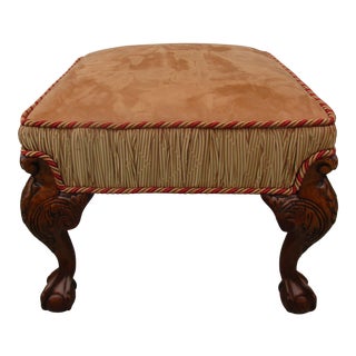 Georgian Style Ball and Claw Footstool For Sale
