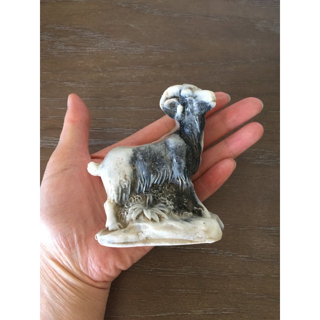 Vintage Bighorn Sheep Carving in Zebra Jasper For Sale - Image 13 of 13
