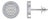 10K White Gold Round Baguette Diamond Halo Designer Earring 5/8 Cttw, A Pair For Sale