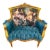 Vintage French Louis XVI Style Tuffed Bergere Victorian Armchair For Sale