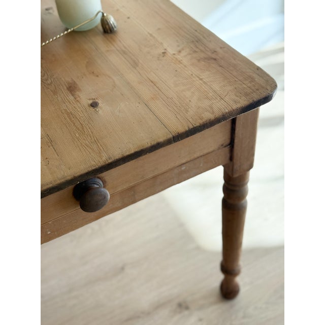Antique English Pine Table For Sale In Denver - Image 6 of 6
