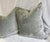 Silver Gray Velvet Feather Down Pillows 24 in X 24 in - A Pair. The pillows are elegant and never used.