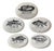 Large Fish Plates from Gien, 1970s, Set of 5 For Sale