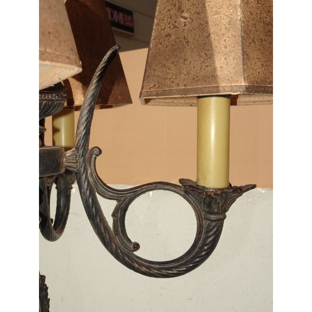 Gothic Floor Lamp & Table Lamps ~ Five Light Candalabra Cast Iron Spanish Style For Sale - Image 10 of 14