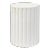 Jamie Young Fluted Column Side Table in White For Sale